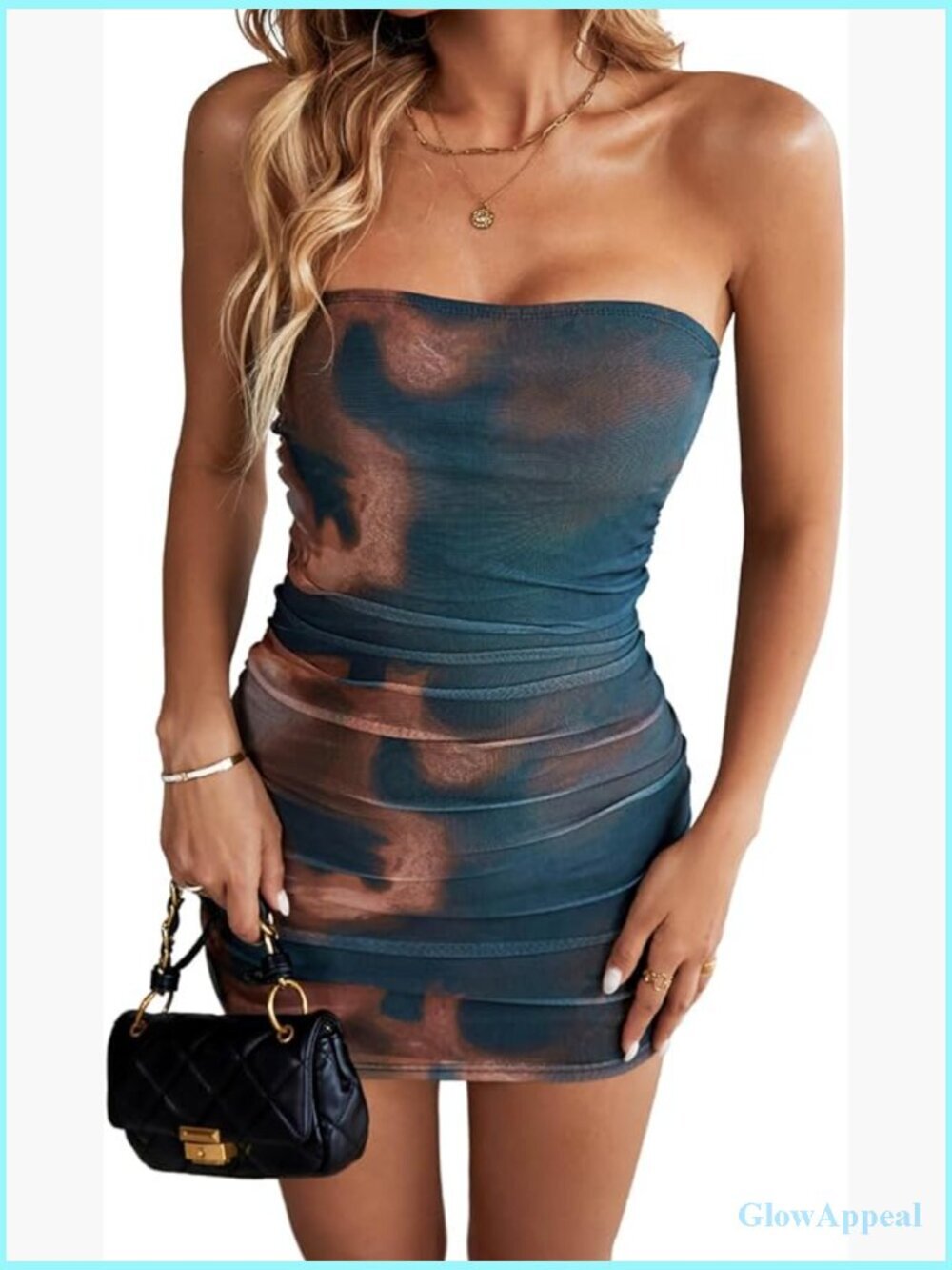 Strapless Ruched Mini Dress Bodycon Tube Club Night Out